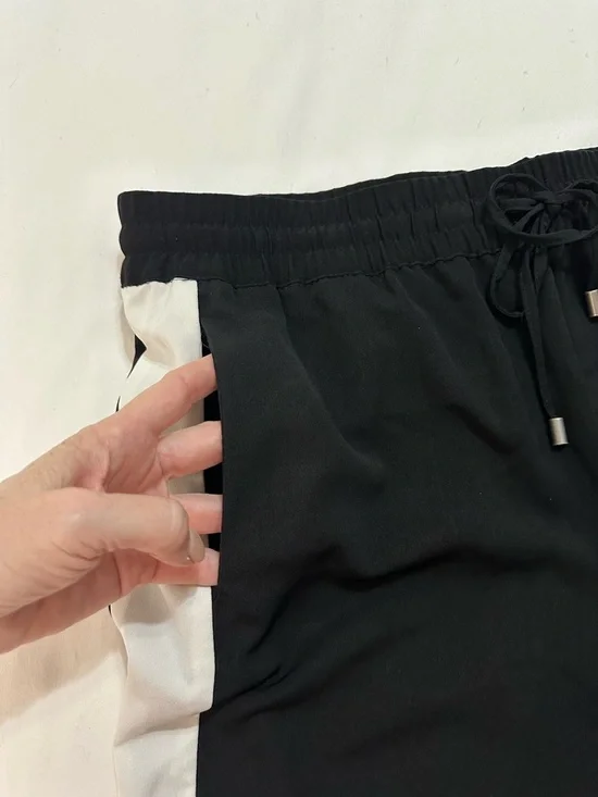 MOSSIMO BLACK TUXEDO STRIPE JOGGER PANTS ATHLEISURE COMFORTABLE LUXURY LARGE - Picture 7 of 14